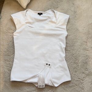 Express White Body Contour Top